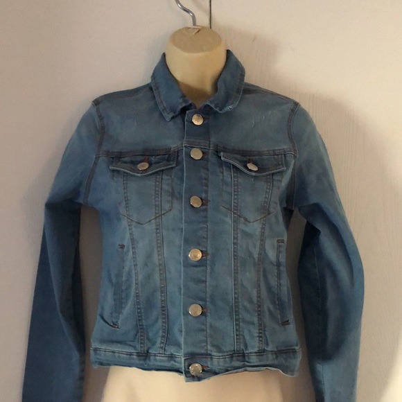 Blue Age Jackets & Blazers - Women’s blue age button Jean stretchy jacket